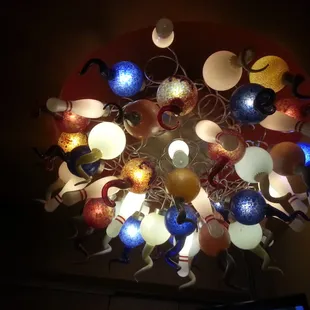 The bowling chandelier.