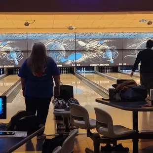 I really am at the bowling alley!!!