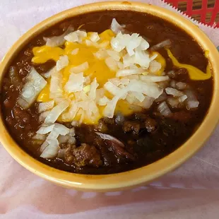 Bowl of Chili.  It was bangin'