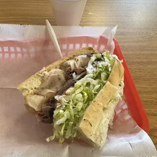 turkey and roast beef sub