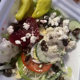 This is their $8 Greek salad...