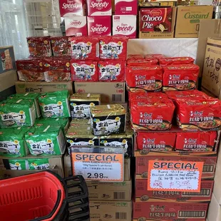 Sale on ramen