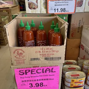 Siracha is back and cheap again lol
