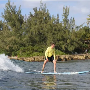 Cowabunga, great place to learn how to surf.