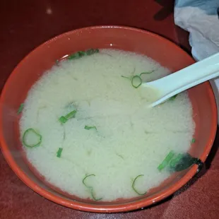 Miso soup was excellent!