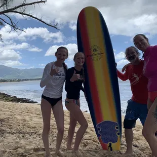 Pic of the family after our lesson.