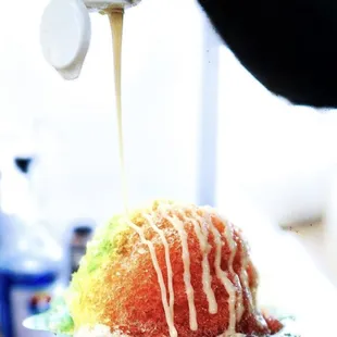 Shave ice w/ condensed milk