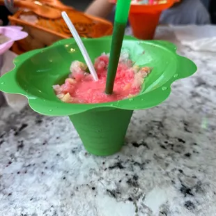 Tigers blood  and mango with condensed milk was delicious