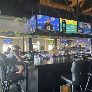 a man sitting at the bar