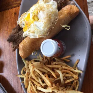 Ribeye sandwich was great.