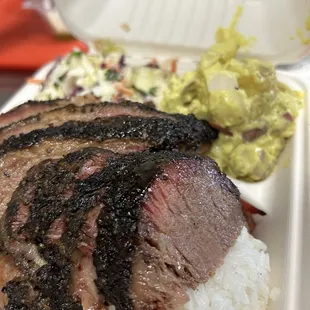 Brisket plate with sausage