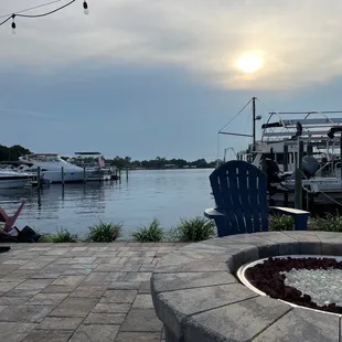 Beautiful evening at the Sunset Tiki Bar