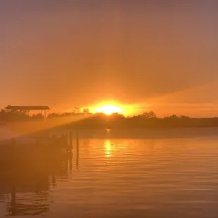 Gorgeous sunset from the Tiki Bar!