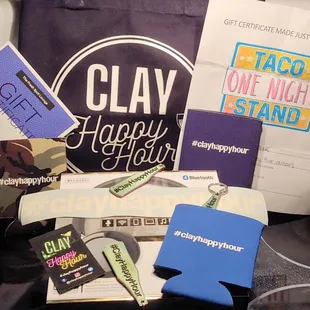 My gift package from Clay Happy Hour;)