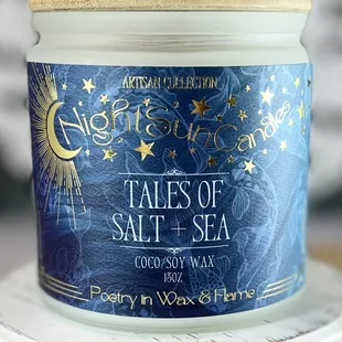 Salt + Sea Hand-poured Coco/Soy Candle