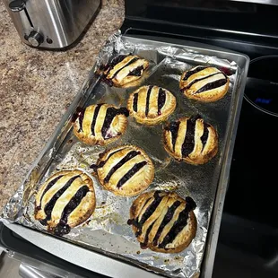 Pie cookies! Can be made in any flavor; pumpkin, strawberry, blackberry, blueberry, etc.