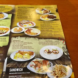 Breakfast Combos &amp; Sandwiches