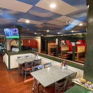 the interior of a restaurant