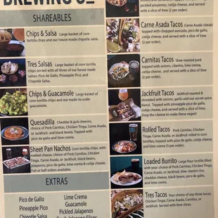 Everything on the menu looked good!