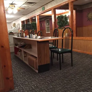 Counter area at sunshine cafe