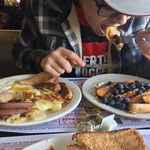 pancakes, food