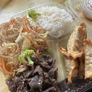 Japchae Noodle Dish with Beef