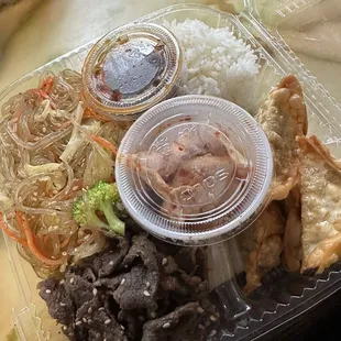 Japchae Noodle Dish with Beef