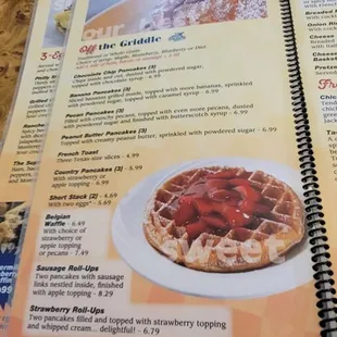 Griddle goods pancakes waffles etc