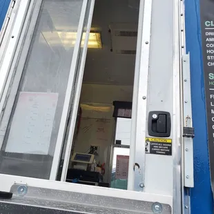 Drive up windows on both sides