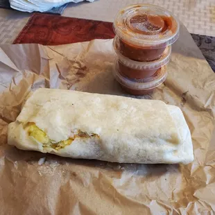 Chorizo Burrito with extra salsa