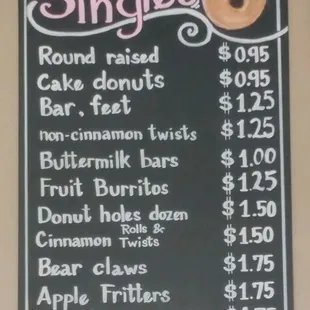Individual prices. .