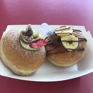 two different types of donuts