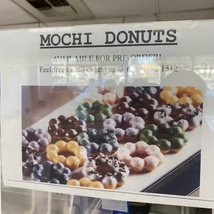 a sign for a donut shop