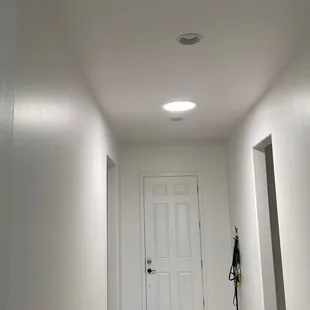 Dark hallway now stunningly light and pleasant!