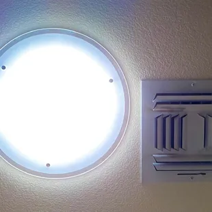 Halo surrounding perimeter of premium fixture. So cool!