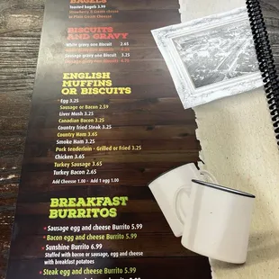 Menu as of 12/8/24..