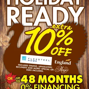 Get Your Home Ready For the Holidays at Sunshine Furniture located at 71st &amp; Memorial in Tulsa, Oklahoma