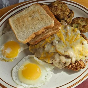 Country Fried Steak and Egg Platter