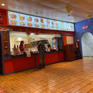 the inside of a restaurant