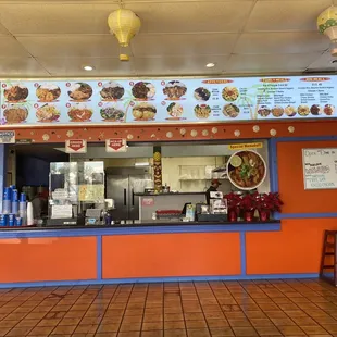 the interior of the restaurant