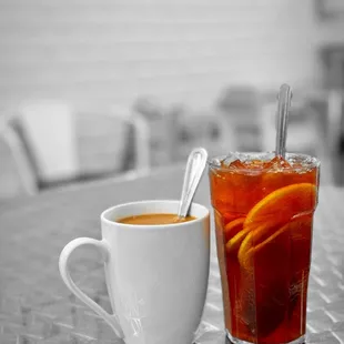 Hot Milk Tea and Iced Lemon Tea | @whaevaeats