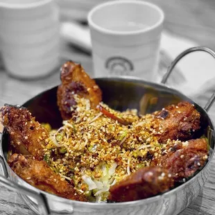 Salt and pepper chicken wings | @what.eva.eats