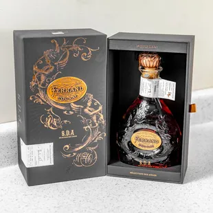 a bottle of brandy