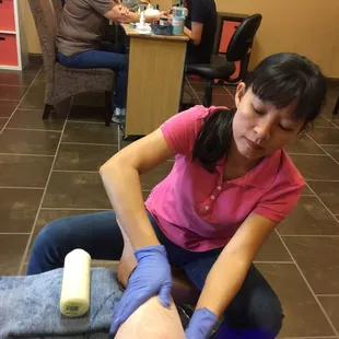 She is wonderful! Very attentive to my foot's needs!