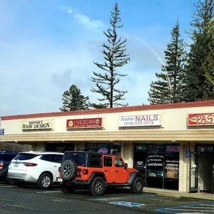 View from parking lot