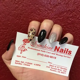 My favorite style stiletto nails. Keeping up with the trend