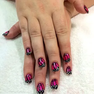 Butterfly designs = happy client