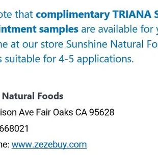 TRIANA Skin Relief Ointment