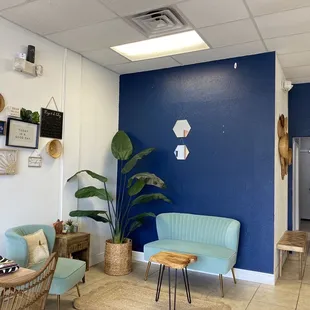 Sitting areas.
