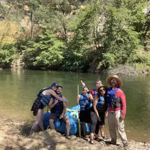 Quick group photo at a stop.
